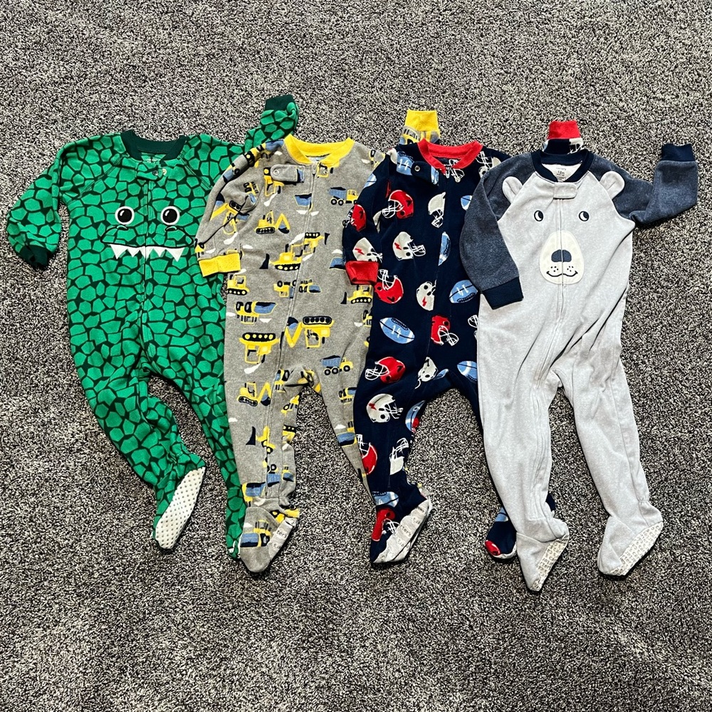 Boys’ Fleece Footed Sleeper Lot
